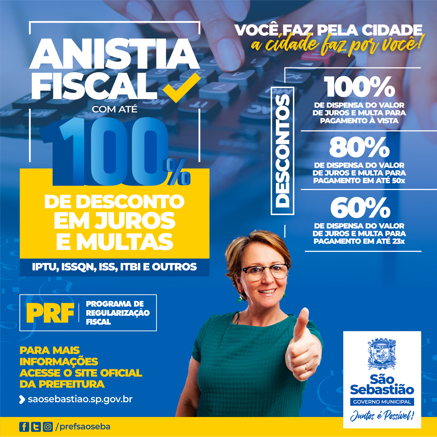 Anistia fiscal tem desconto de até 100% em São Sebastião
