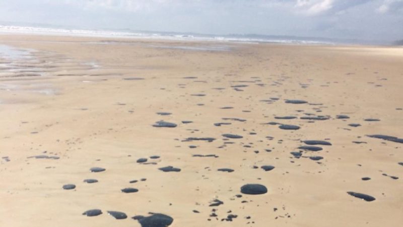 Manchas de óleo chegam em Ilhéus, no sul da Bahia