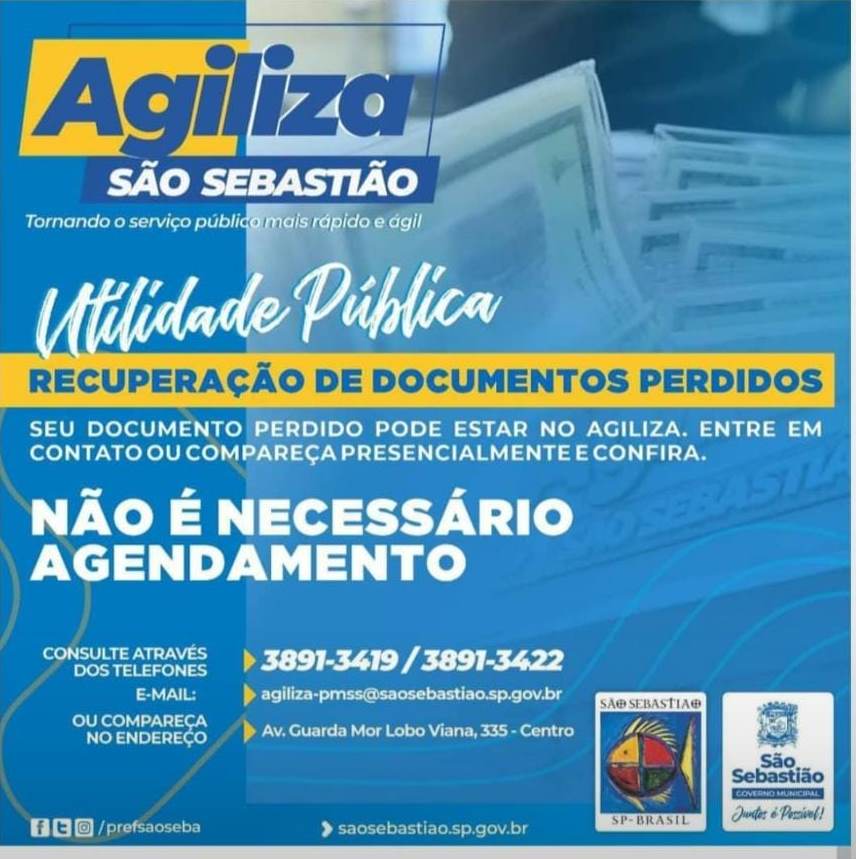 Perdeu seus documentos? Vá ao Agiliza!