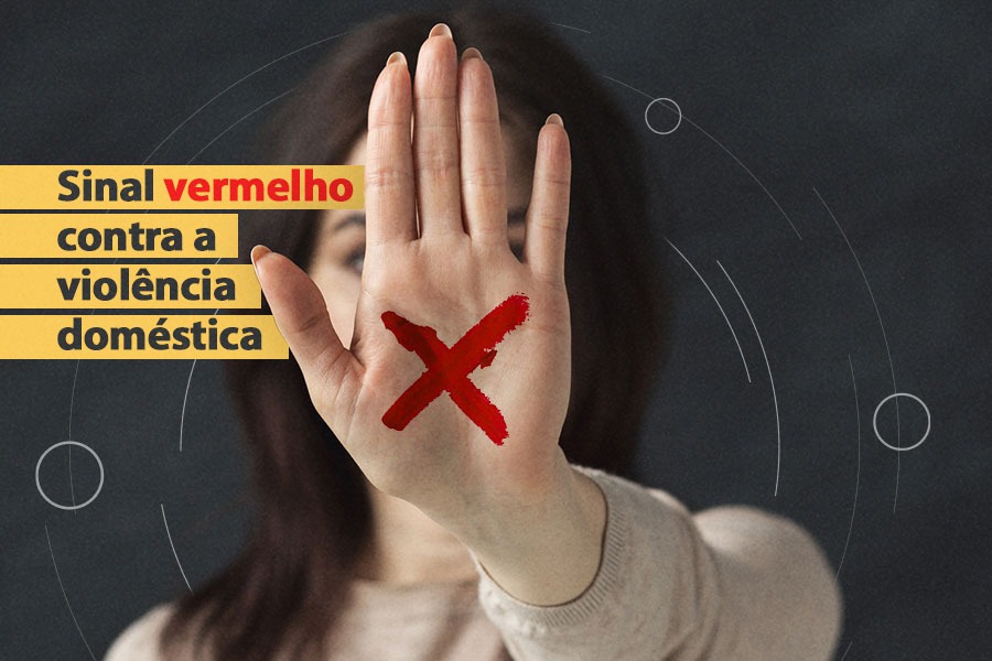 SP adota programa Sinal Vermelho contra a violência doméstica