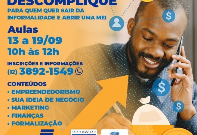 Prefeitura oferece curso para empreendedores que desejam sair da informalidade