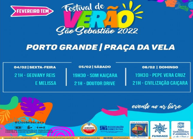 Prefeitura de São Sebastião retoma shows do Festival de Verão 2022