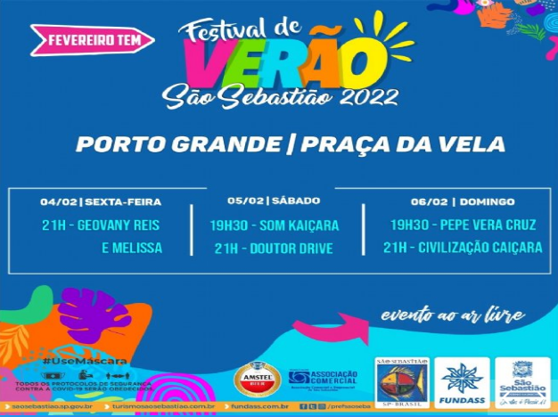 Prefeitura de São Sebastião retoma shows do Festival de Verão 2022