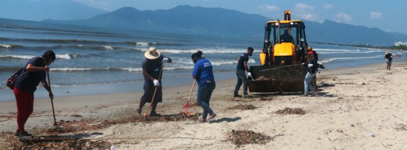 Caraguatatuba reforça coleta de lixo e limpeza de praias durante feriado de Carnaval