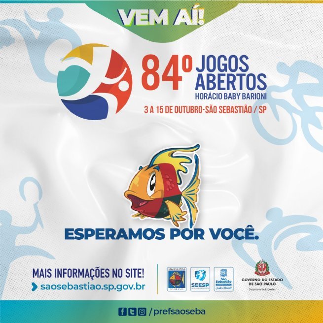 Você já pode conferir a programação completa do 84º Jogos Abertos “Horácio Baby Barioni” no site oficial