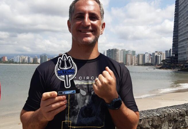 Nadador sebastianense conquista bronze no Circuito Netuno de Travessias