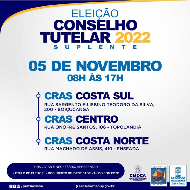 Eleição Conselho tutelar suplente 2022