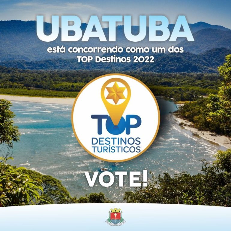 Você já pode votar em Ubatuba como Top Destino Turístico 2022