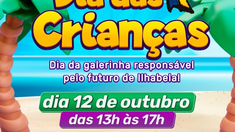 Dia das Crianças em Ilhabela com show do Patati Patatá