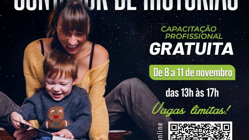 Inscrições para o curso de Contação de Histórias em parceria com Senac em Ilhabela