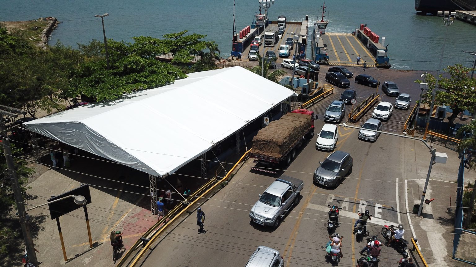 Mudança na estrutura do bolsão de embarque de Ilhabela