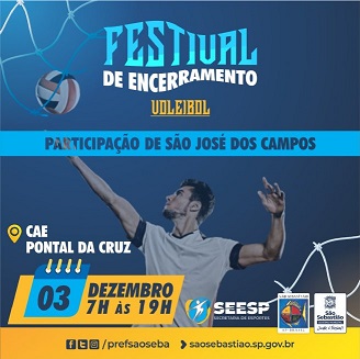 Festival de Encerramento de Voleibol no CAE do Pontal neste sábado (3)