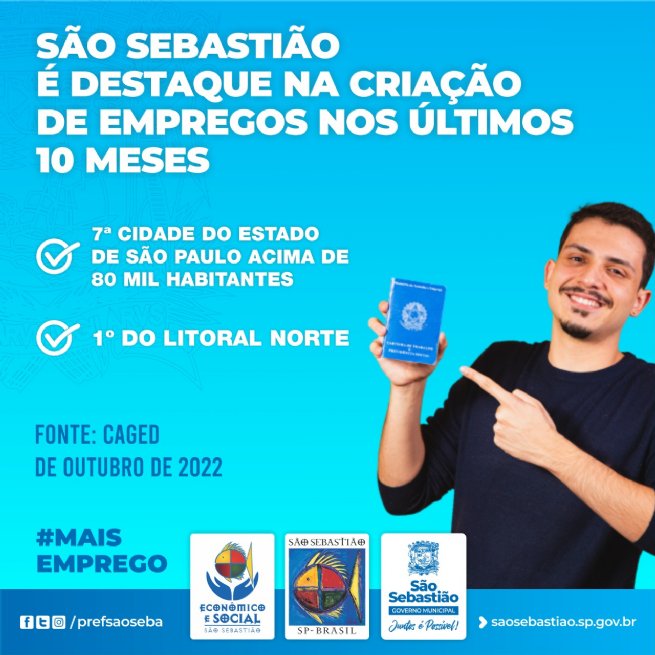 Destaque na geração de empregos!