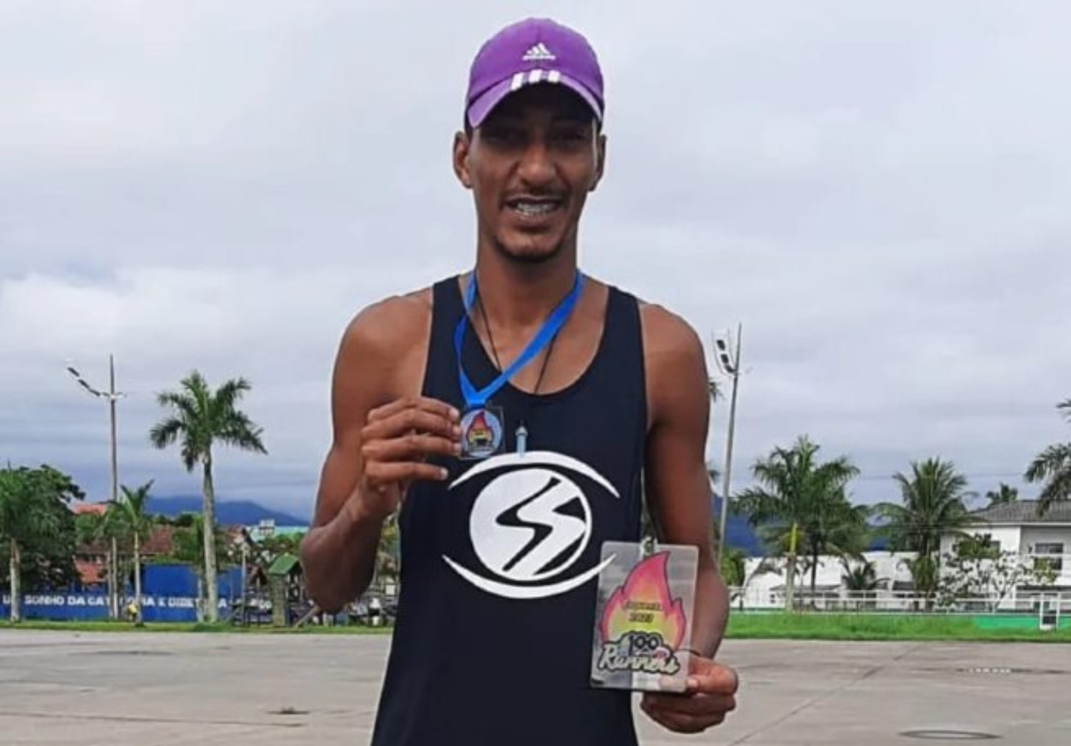 Atleta sebastianense ganha prova beneficente Casca Runner em Caraguatatuba