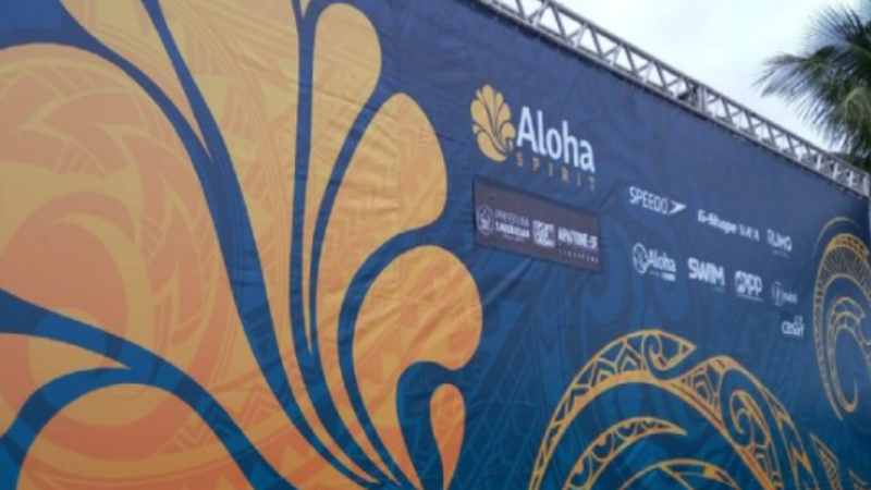Equipe de natação de São Sebastião compete na primeira etapa do Aloha Spirit 2023