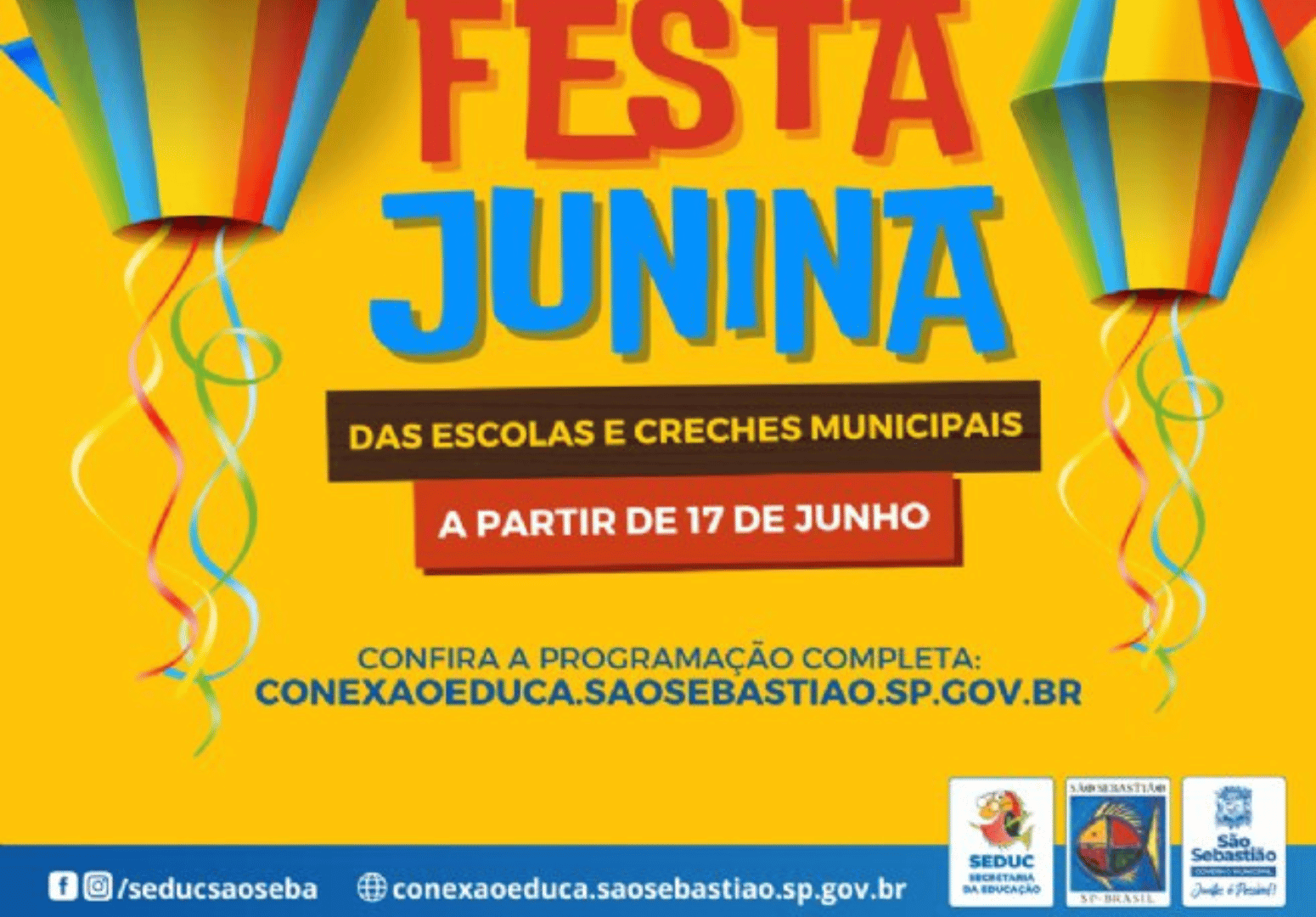 Escolas e creches municipais de São Sebastião se preparam para as tradicionais festas juninas