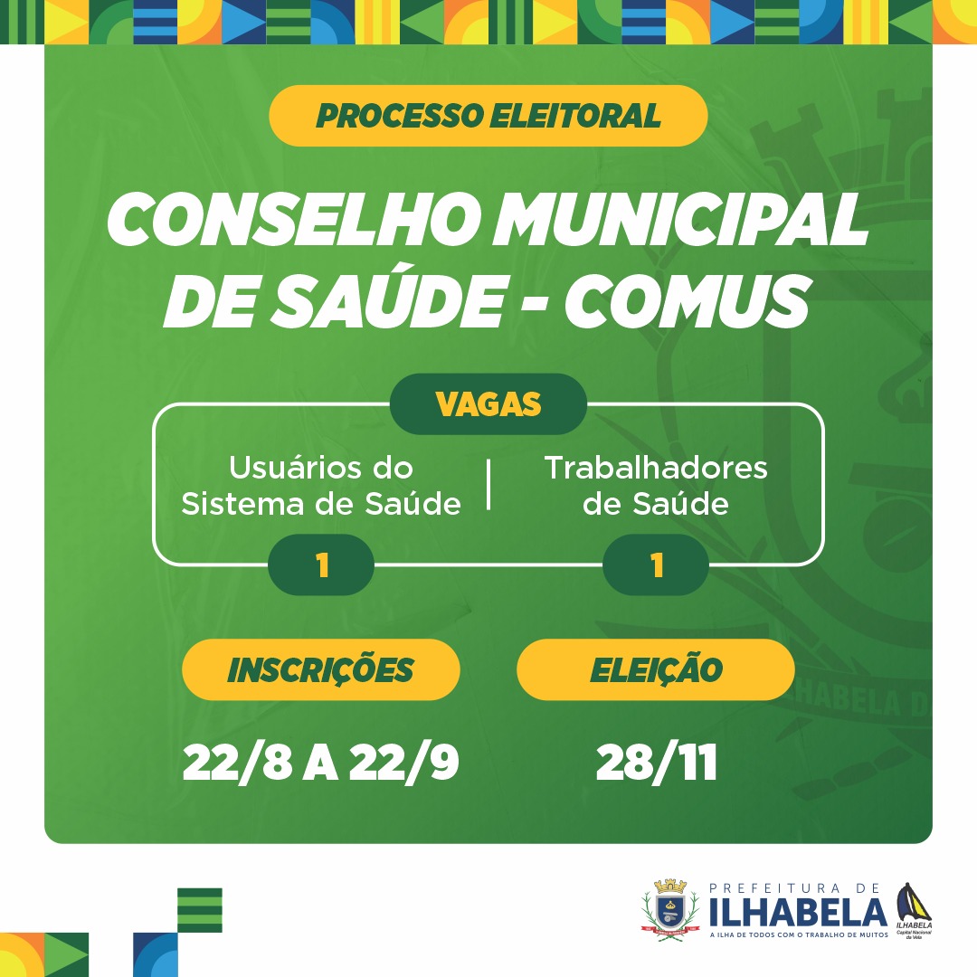 Conselho Municipal de Saúde de Ilhabela realiza processo eleitoral para biênio 2023/2025