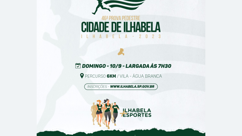 Prefeitura abre inscrições para 46ª Corrida Pedestre Cidade de Ilhabela