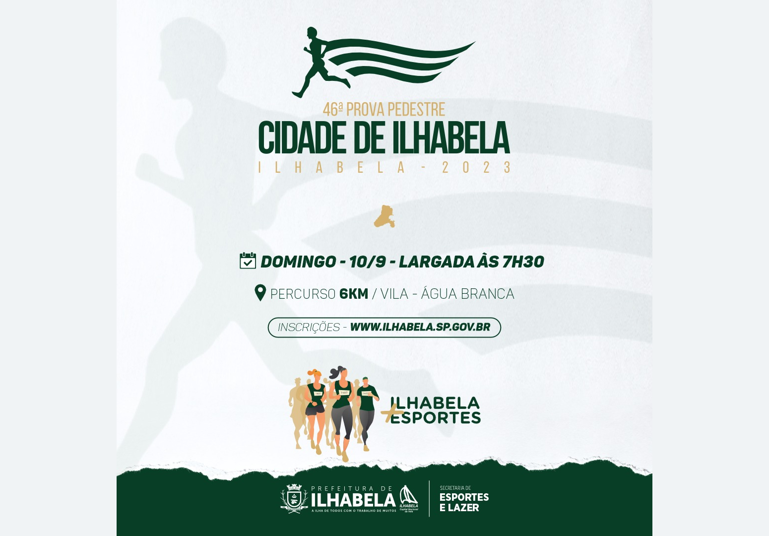 Prefeitura abre inscrições para 46ª Corrida Pedestre Cidade de Ilhabela