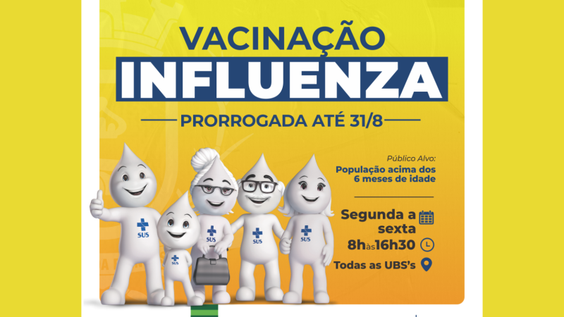 Campanha de vacinação contra Influenza é prorrogada até fim do mês em Ilhabela