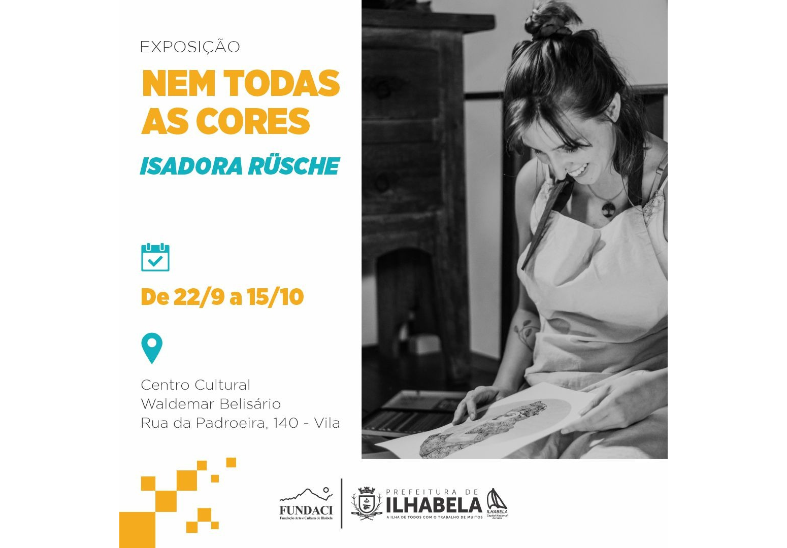 Ilhabela recebe exposição “Nem todas as cores”