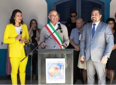 São Sebastião recebe comitiva da cidade-irmã de Fivizzano para abertura do Festival Italiano