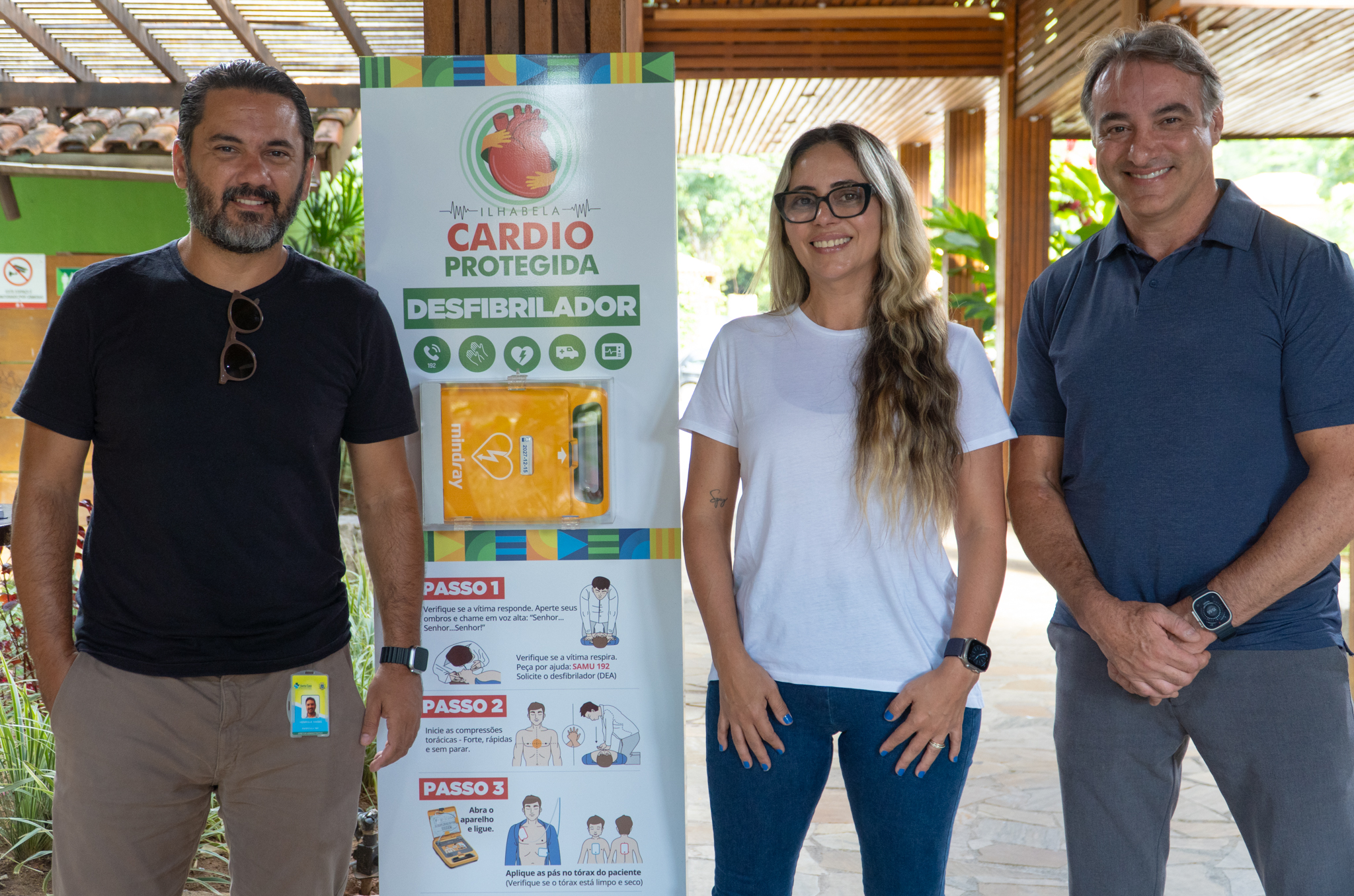 “Ilhabela Cidade Cardio Protegida” instala desfibrilador externo automático no Centro da cidade