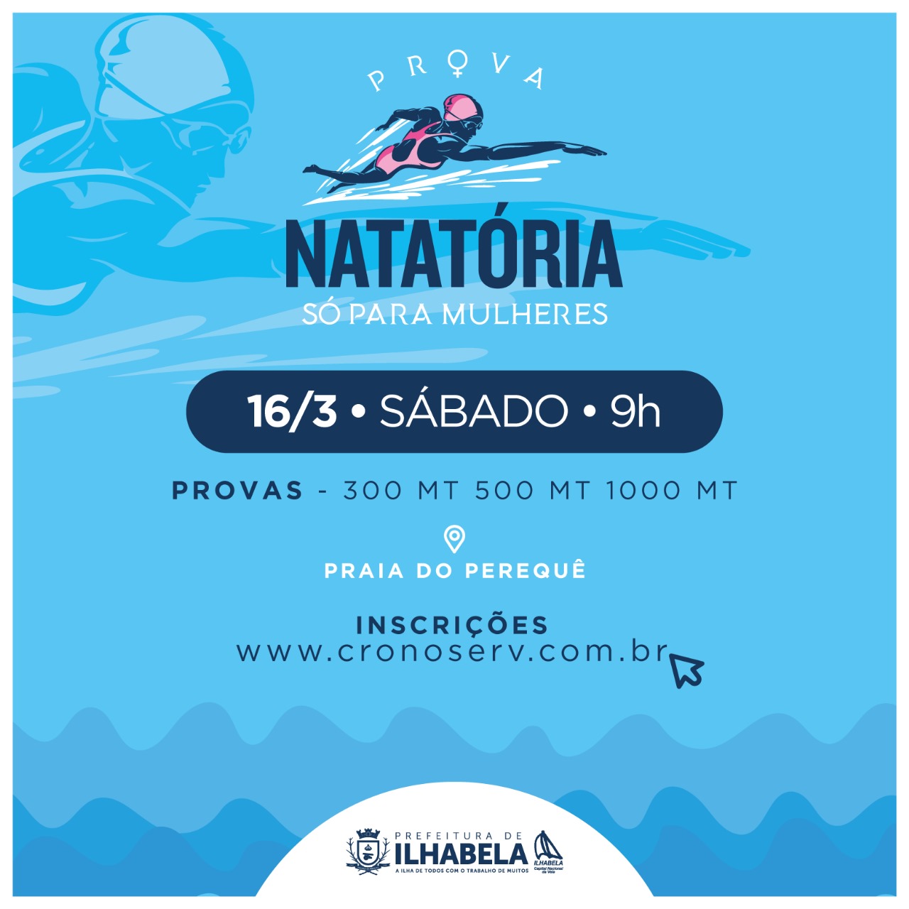 Prova Natatória só Para Mulheres em Ilhabela