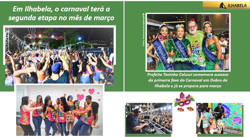 Carnaval em dobro na Ilhabela