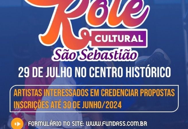 Prefeitura de São Sebastião abre credenciamento para artistas interessados em participar do Rolê Cultural