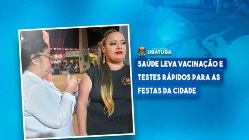 SAÚDE PRESENTE NAS FESTAS EM UBATUBA