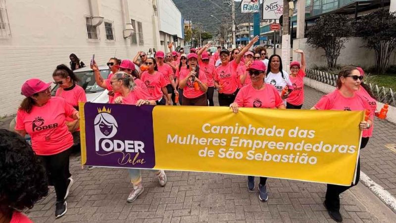 Primeira Caminhada “O Poder Delas” mobiliza mulheres empreendedoras em São Sebastião