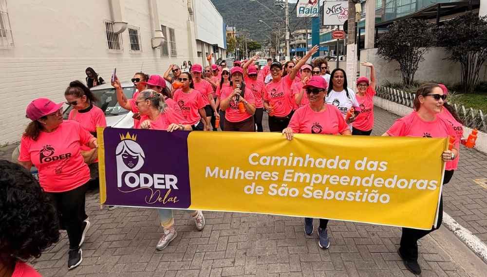 Primeira Caminhada “O Poder Delas” mobiliza mulheres empreendedoras em São Sebastião