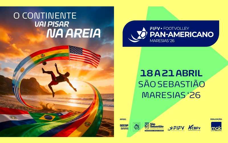 São Sebastião irá sediar Pan-Americano de Futevôlei