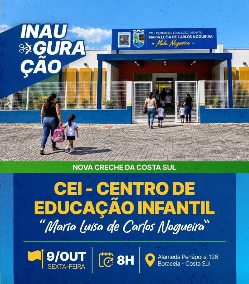 Inauguração da nova creche de Boraceia