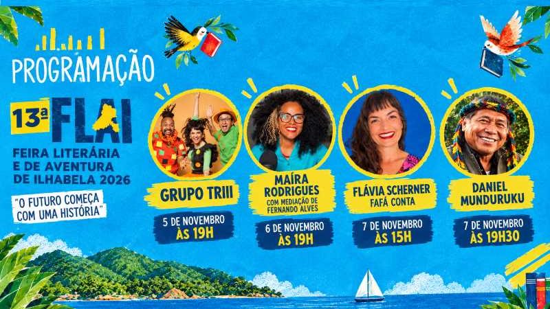 FLAI 2026 – Feira Literária e de Aventura de Ilhabela