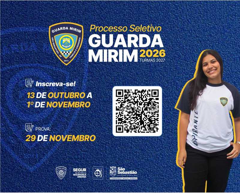 Processo Seletivo da Guarda Mirim de São Sebastião está com inscrições abertas