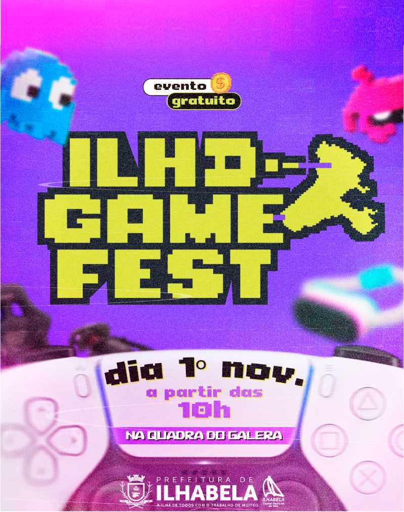 Ilhabela recebe Game Fest com programação gratuita de tecnologia, inovação e cultura gamer
